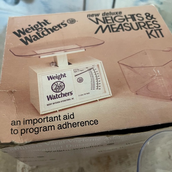 Weight Watchers Kitchen Vintage Weight Watchers New Deluxe Weights Measures Kit Scale